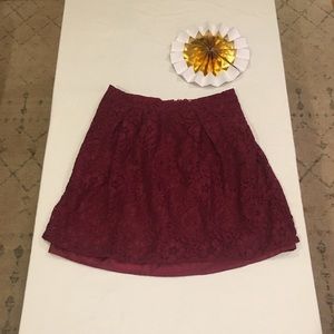 Jcrew lace skirt, size 0
